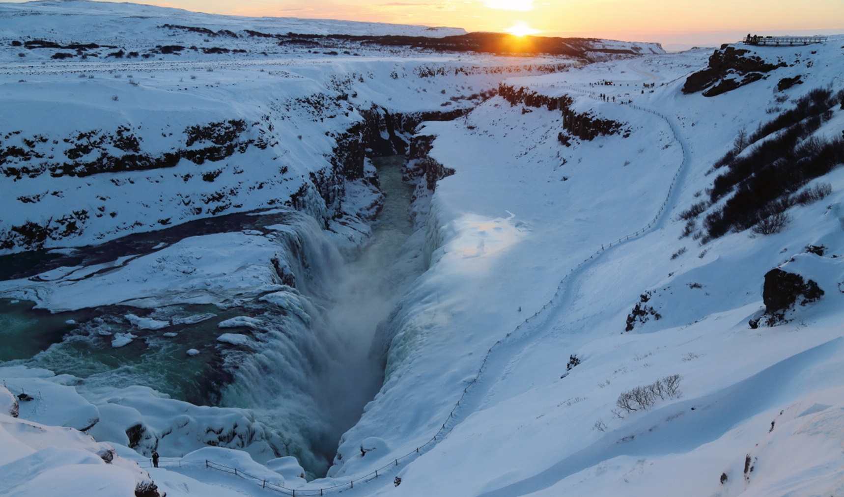 Faille de Gullfoss le 23 décembre 2014